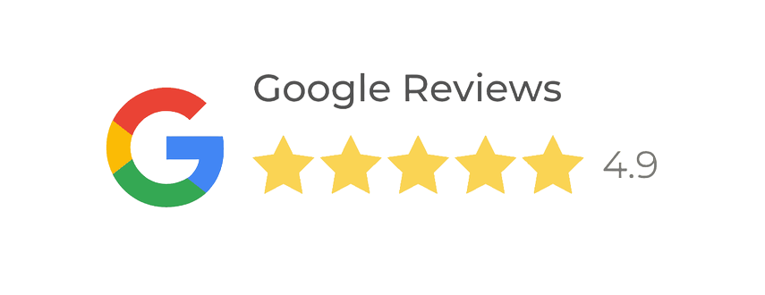 4.9 stars on Google Reviews