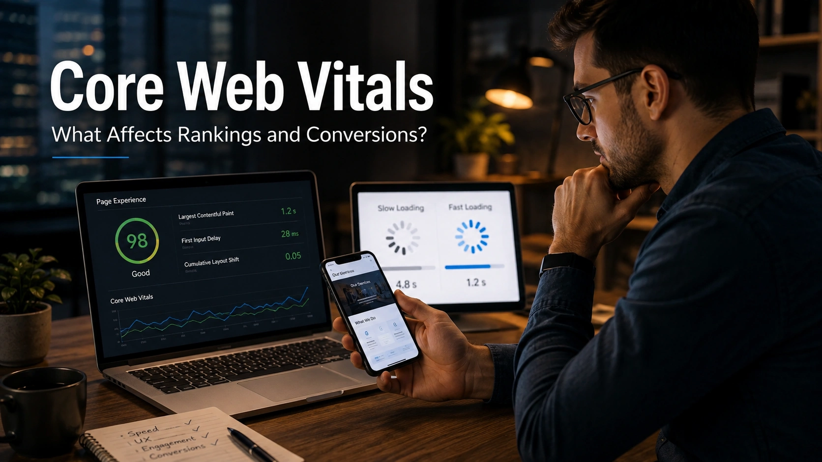 Core Web Vitals for Business Websites: What Actually Affects Rankings and Conversions