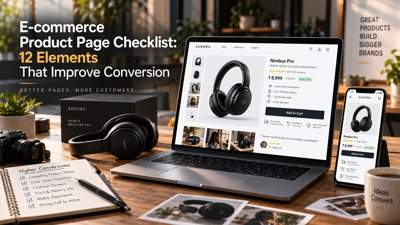 E-commerce Product Page Checklist: 12 Elements That Improve Conversion